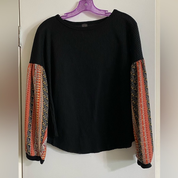 I JOAH Tops - I JOAH Black and Multicolor Women's Top